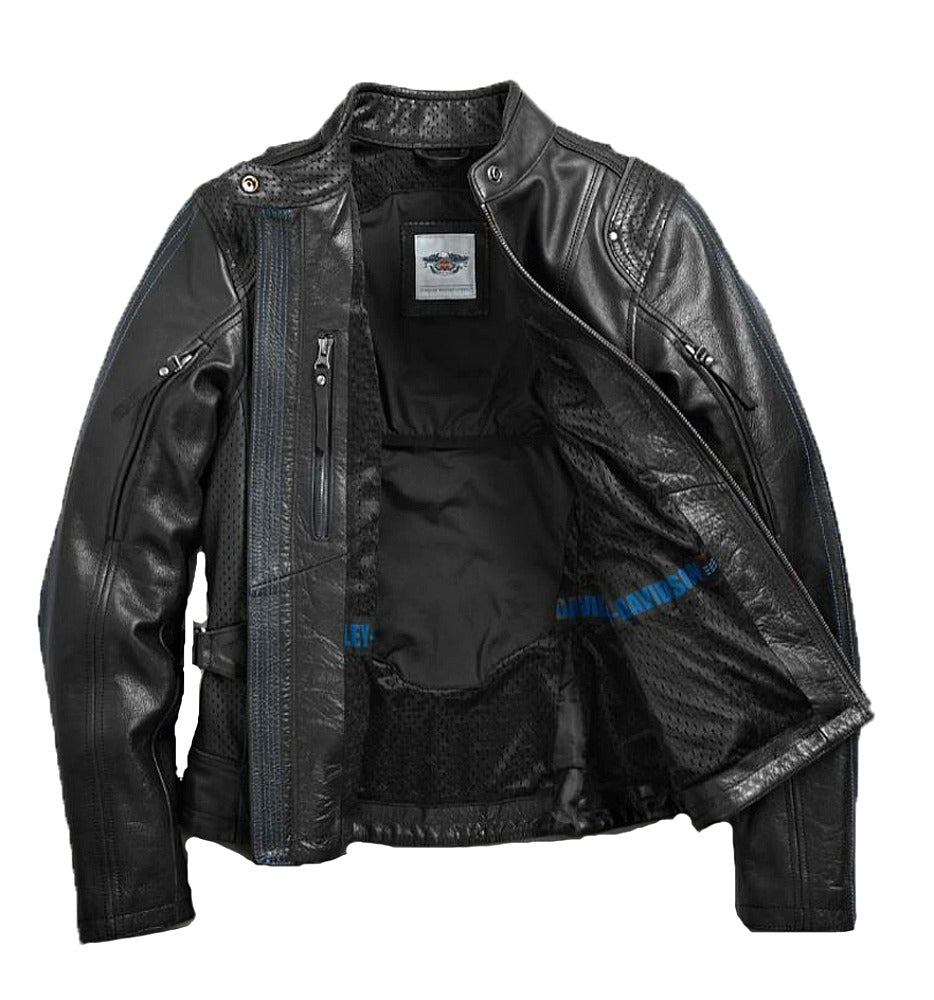 Harley Davidson Women's 115th Anniversary Eagle Bar & Shield Leather Jacket 98010-18VW