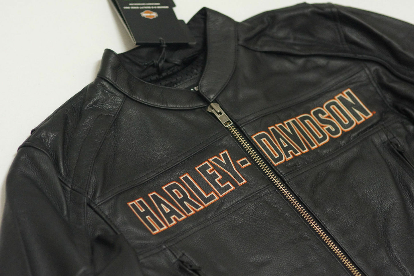 Harley Davidson Men's ROADWAY Black Leather Jacket Bar&Shield 98015-10VM