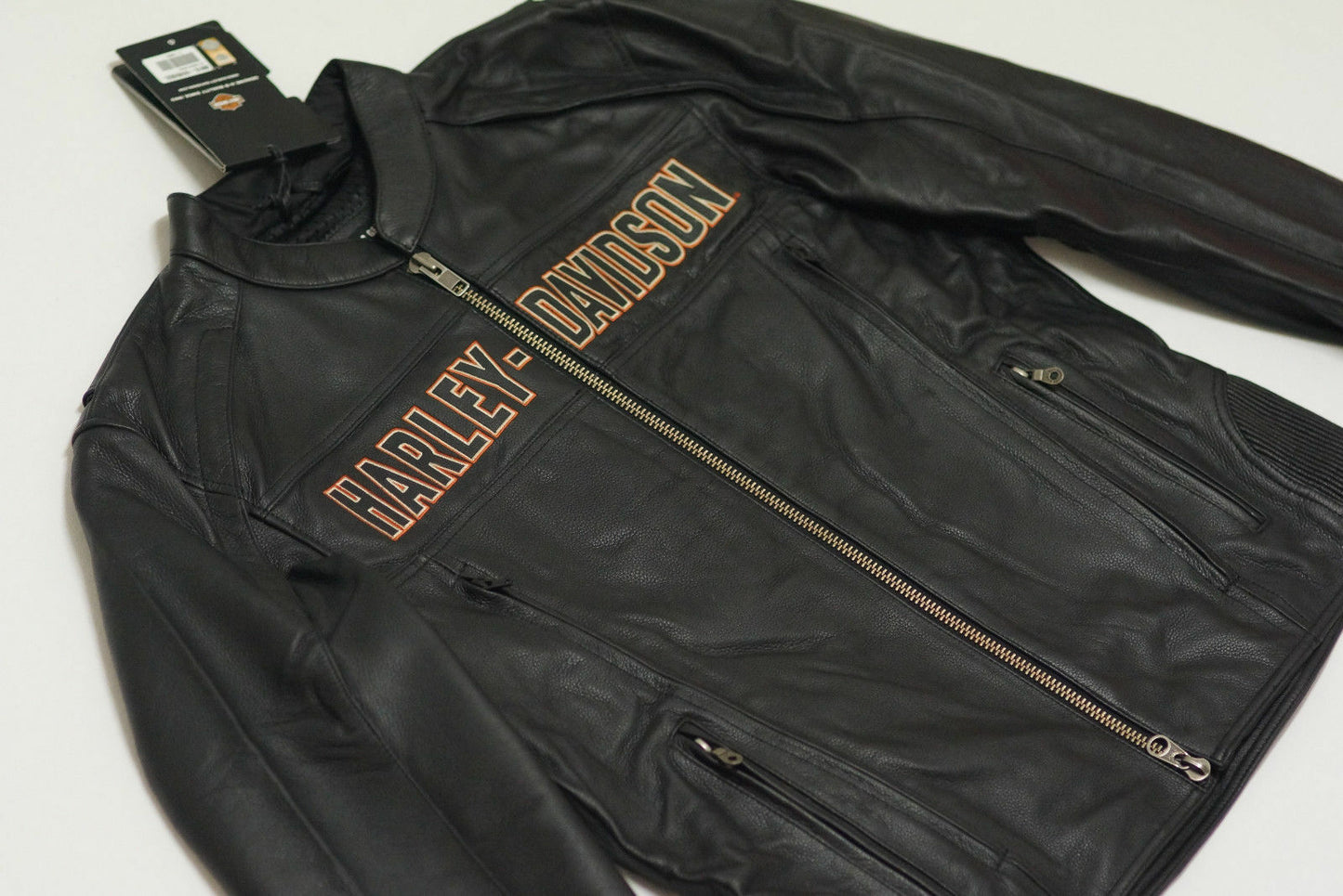 Harley Davidson Men's ROADWAY Black Leather Jacket Bar&Shield 98015-10VM