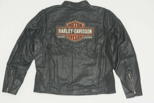 Harley Davidson Men's ROADWAY Black Leather Jacket Bar&Shield 98015-10VM