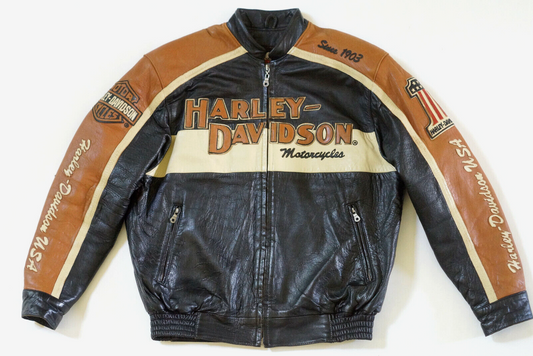 Harley Davidson Men's Prestige Leather USA Made Jacket Bar & Shield 97000-05VM Size Large