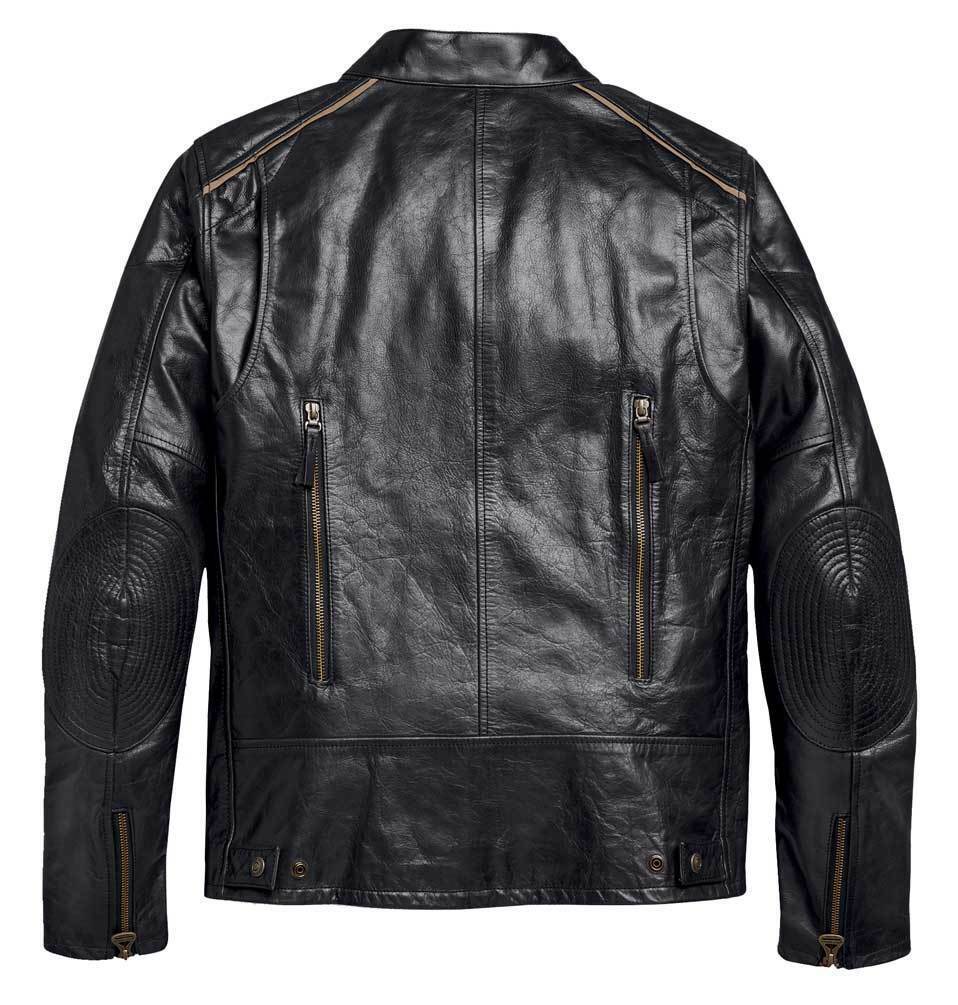 Harley Davidson Men's Arterial #1 Black Leather Riding Jacket 98001-20VM