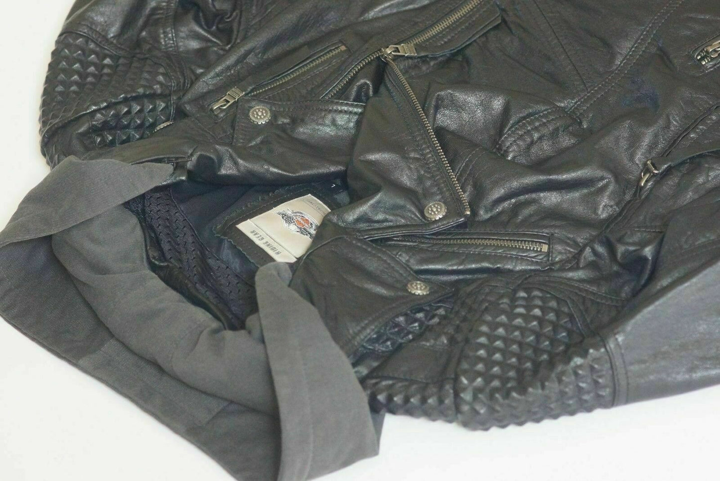 Harley Davidson Women's Mantle TripleVent Leather Jacket Removable Hood 97145-17VW