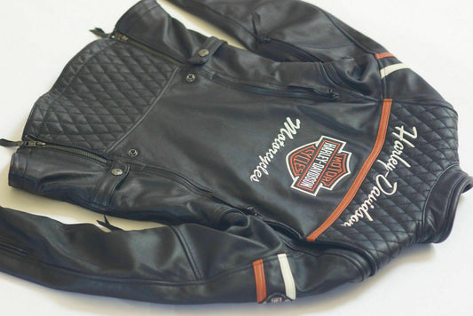 Harley Davidson Women's Miss Enthusiast Bar&Shield Black Leather Jacket 98134-17VW