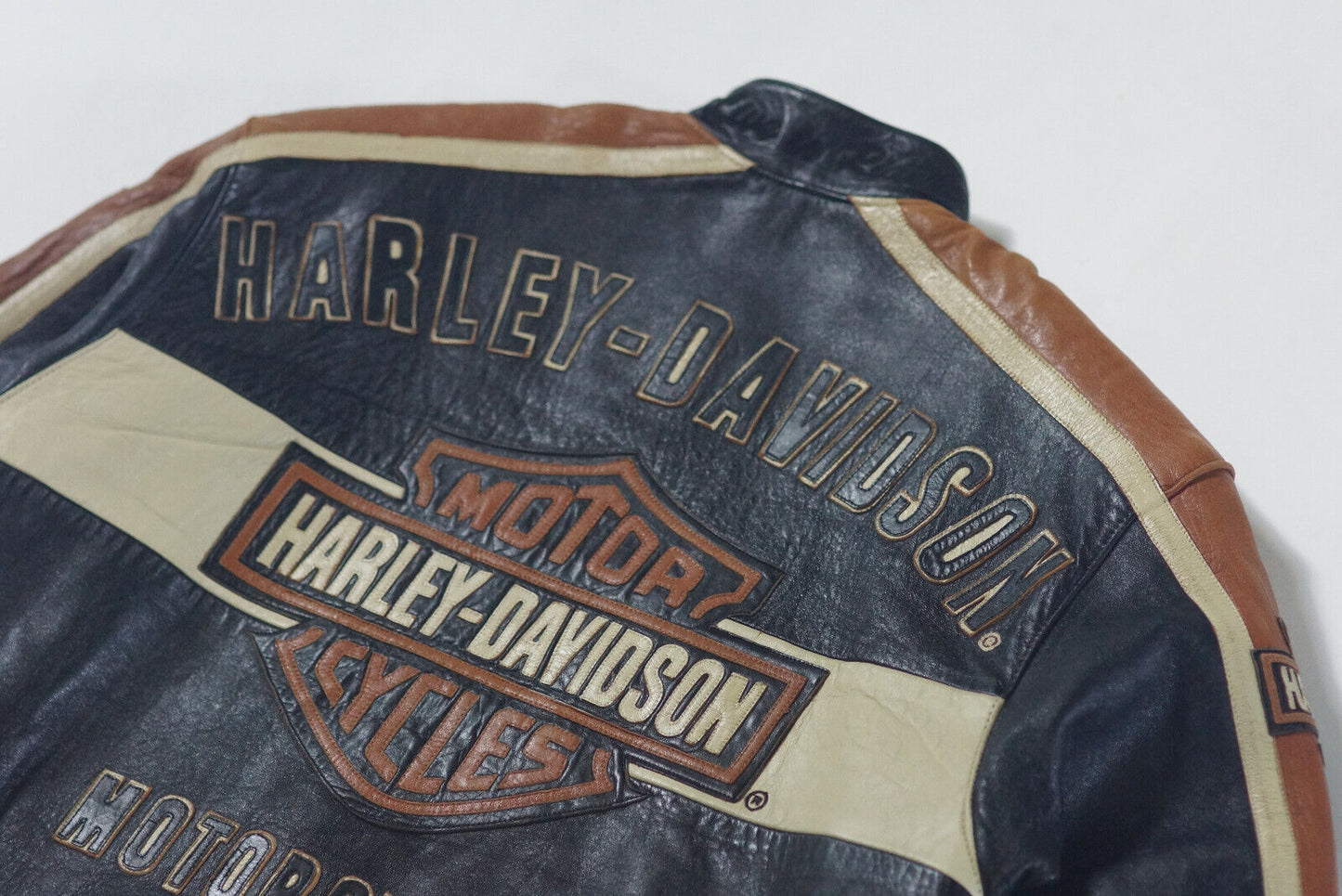 Harley Davidson Men's Prestige Leather USA Made Jacket Bar & Shield 97000-05VM Size Large