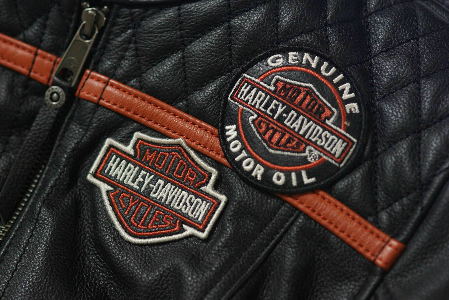 Harley Davidson Women's Miss Enthusiast Bar&Shield Black Leather Jacket 98134-17VW