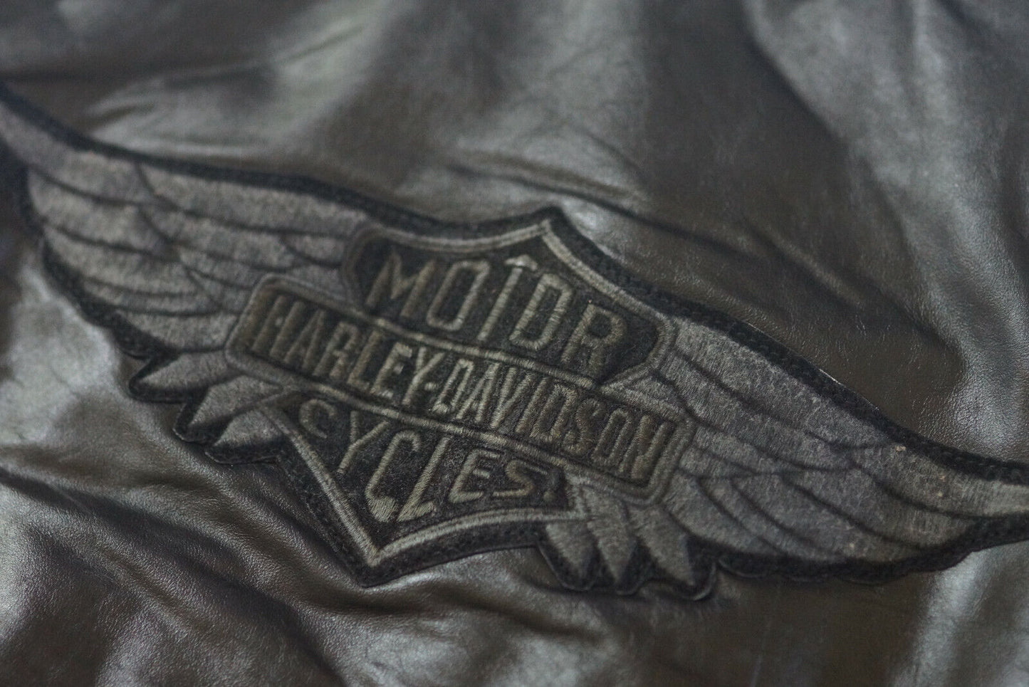 Harley Davidson Women's Chalette Winged B&S Bomber Leather Jacket 97023-19VW