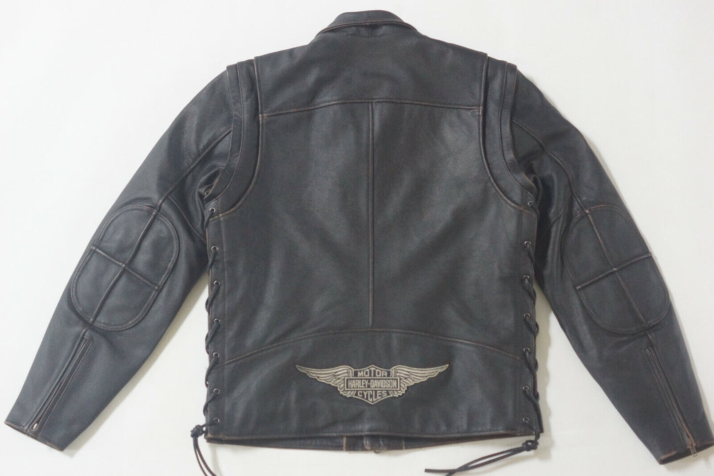 Harley Davidson Men's PANHEAD II 2 Convertible Leather Jacket Vest 98023-12VM