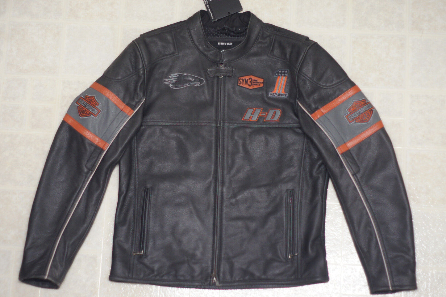 Harley Davidson Men's Incinerator Black Leather Jacket Screamin Eagle 98038-12VM