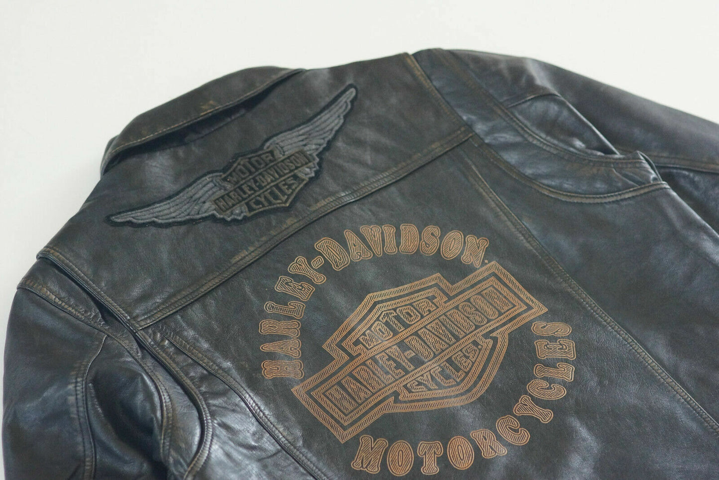 Harley Davidson Men's Digger Slim Fit Casual Black Leather Jacket 98036-19VM