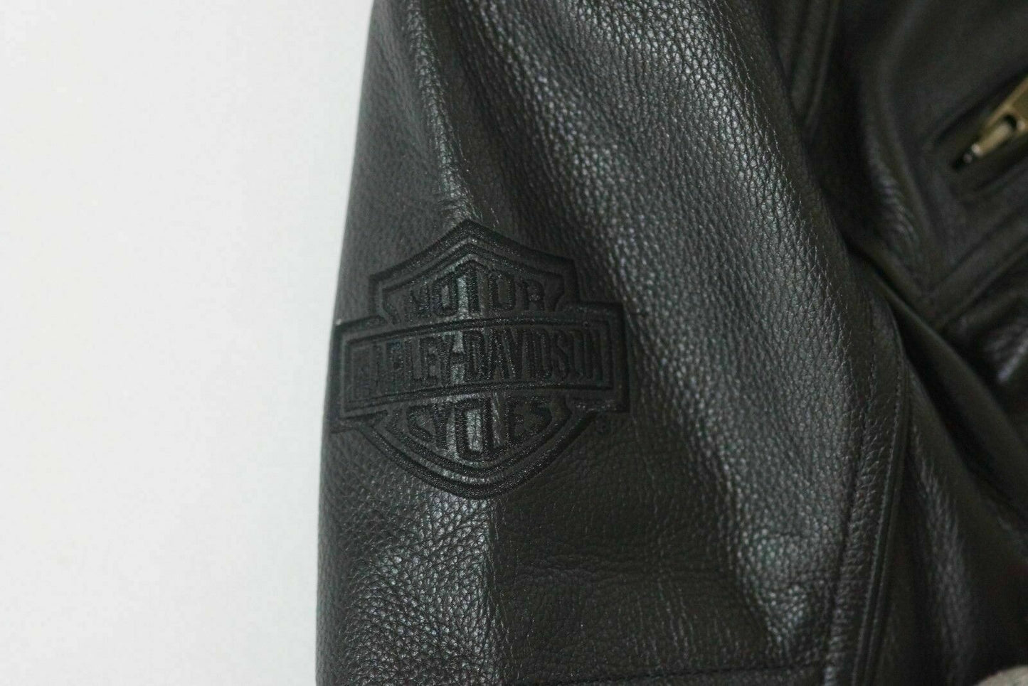 Harley Davidson Men's Beginnings Reflective Black Leather Jacket 98067-14VM