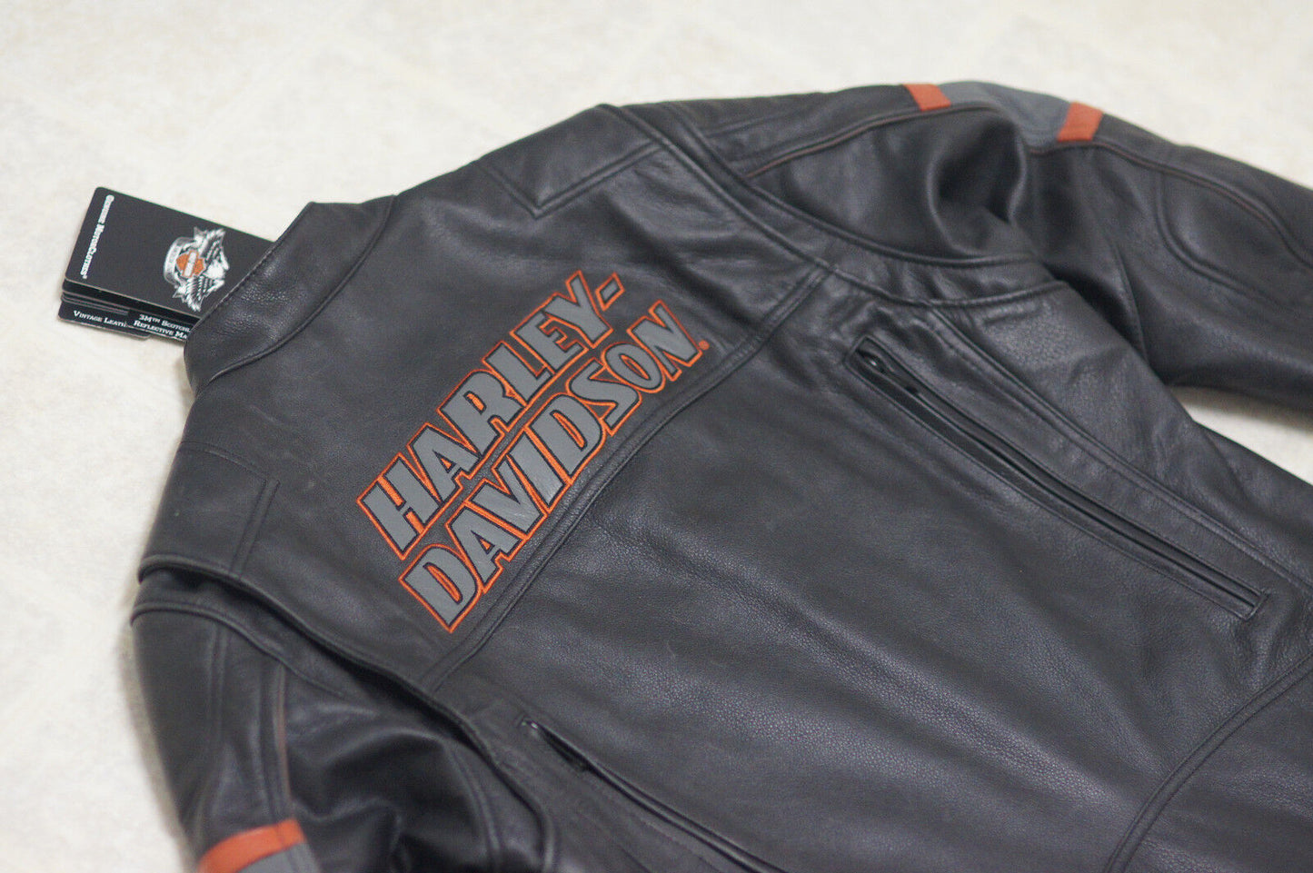 Harley Davidson Men's Incinerator Black Leather Jacket Screamin Eagle 98038-12VM