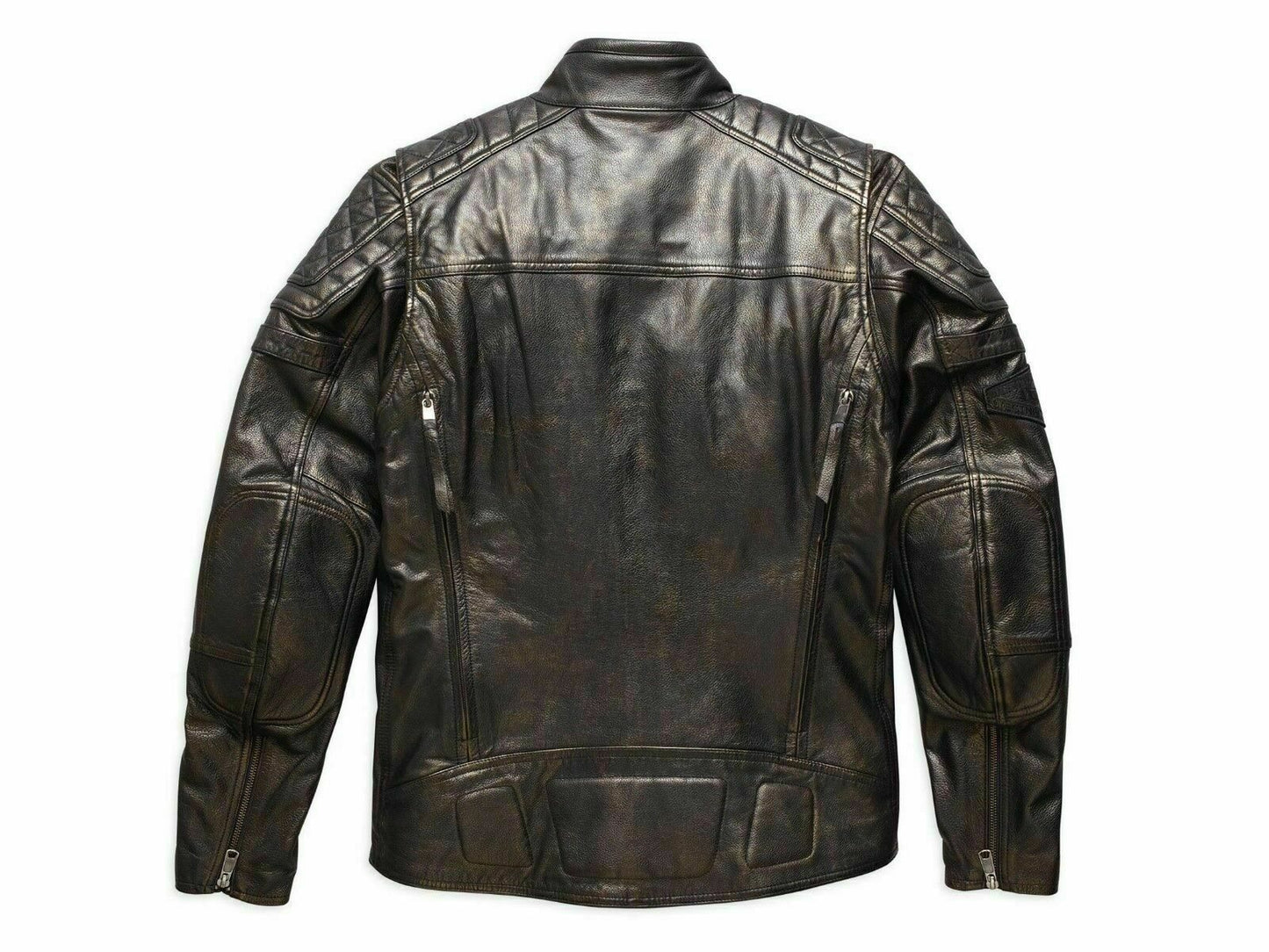 Harley Davidson Men's Benson Vintage Bronze Leather Jacket 97155-17VM