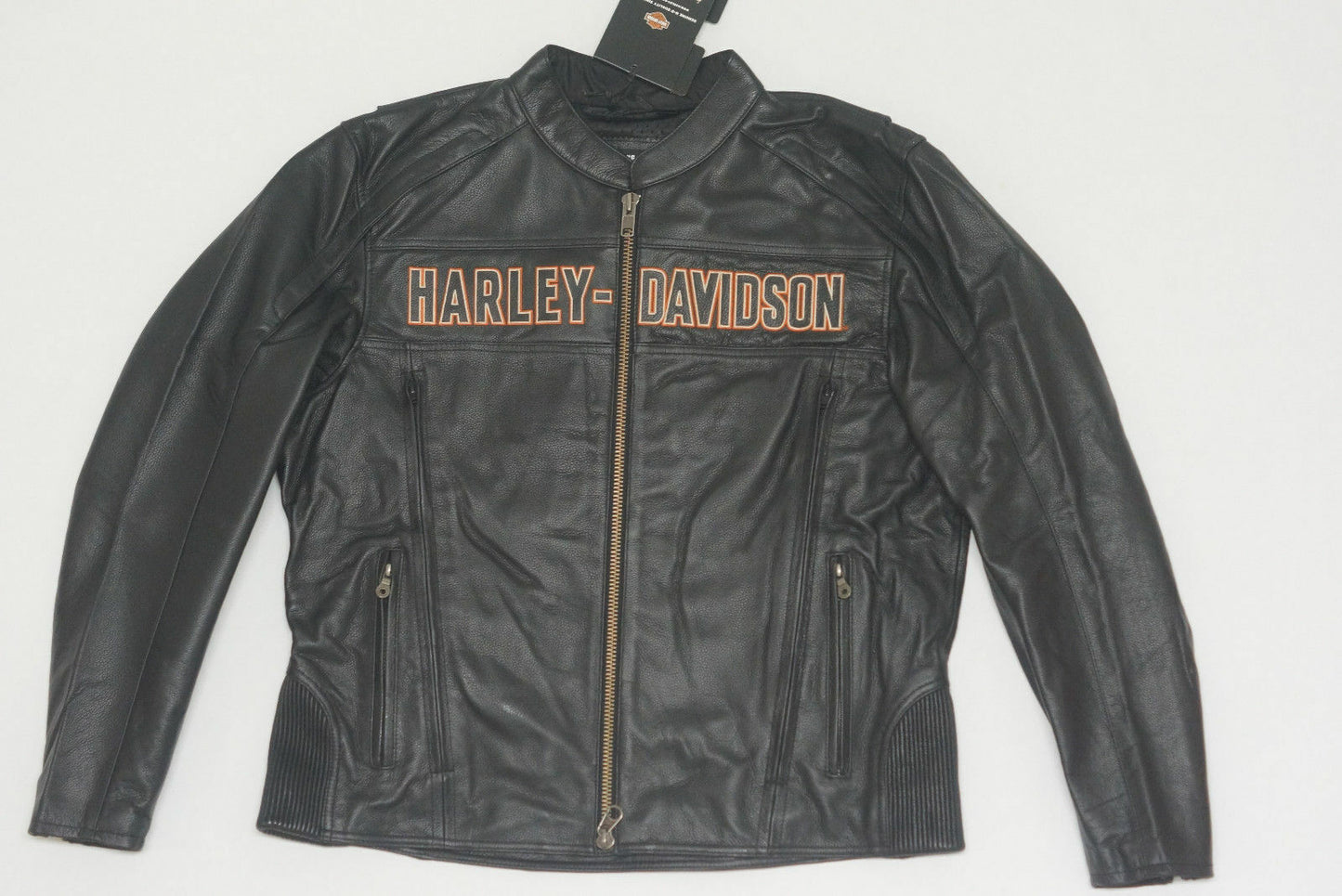 Harley Davidson Men's ROADWAY Black Leather Jacket Bar&Shield 98015-10VM